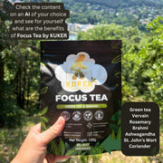 KUKER® Focus Tea | Loose Leaf Herbal Tea for Mental Clarity