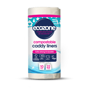 EcoZone Small Bin Bags 10 Litre (Compostable, 22 bags per roll)