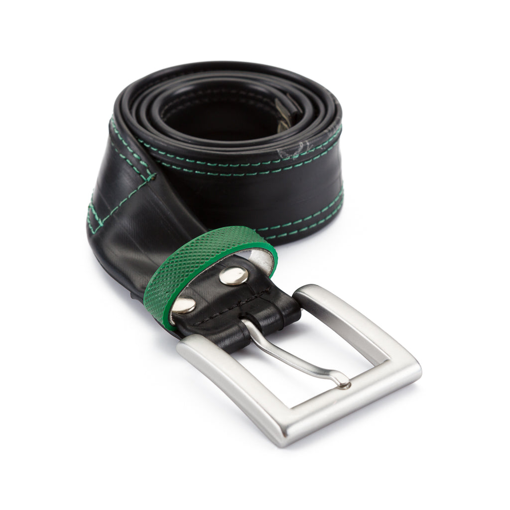 Recycled Bicycle Inner Tube Vegan Belt