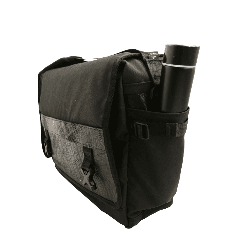 Nomad Voyager Recycled Rubber & Army Canvas Vegan Messenger Bag