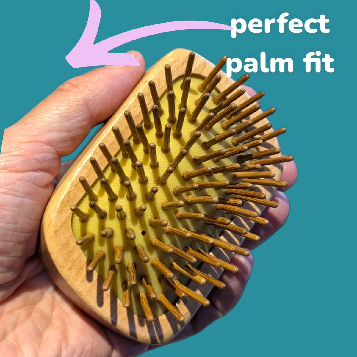 Wooden Bamboo Detangling Brush | Bamboo Tangle Teezer