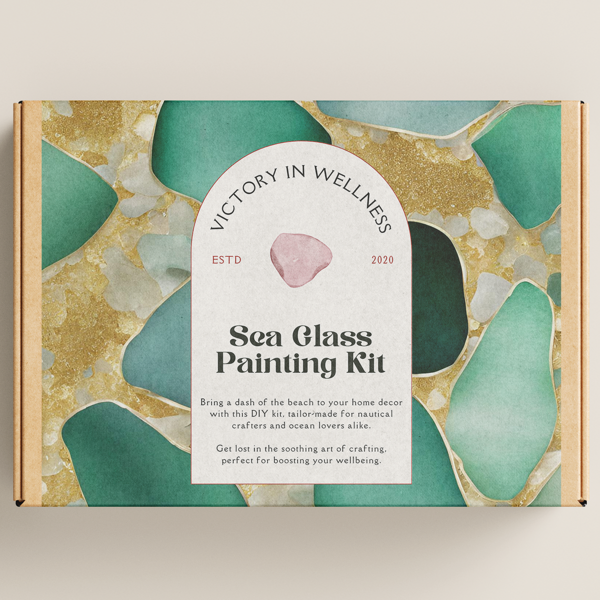 Sea Glass Craft Kit | DIY Coastal Home Decor Painting Kit