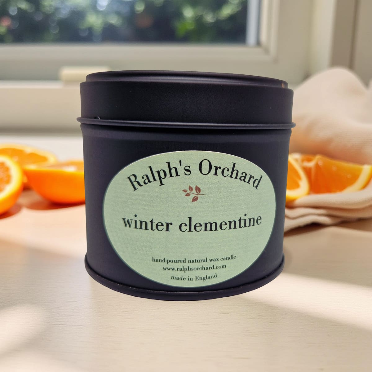 Winter Clementine Candle | Tin & Copper Scented Candle