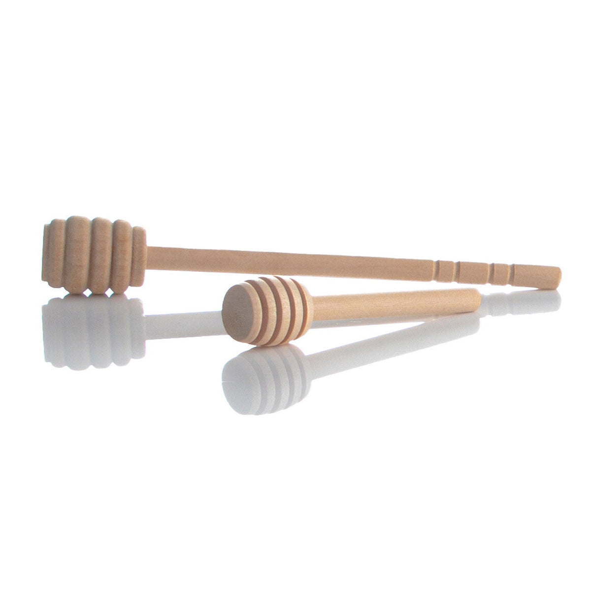 Wooden honey dipper twizzler sticks for serving honey