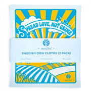 Swedish Dish Cloths | Reusable Compostable Cleaning Cloths (2 pack)