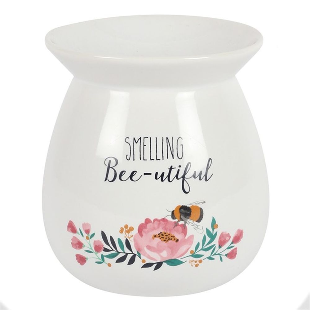 Wax melt burner gift set shown with the burner lit