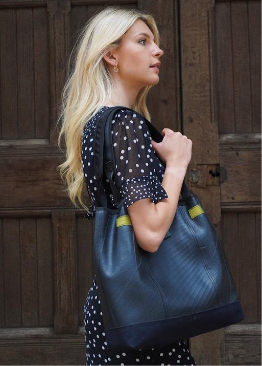 Recycled Rubber Tote Bag | Vegan, Upcycled Inner Tube